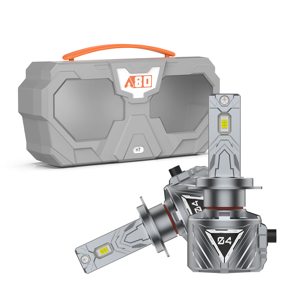 A80-E4 Car LED Headlight Bulbs | 200W 20000LM 6000K