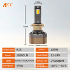 A80-K15 LED Headlight Bulbs | H4 H7 H8 H11 HB3 HB4 DC12V