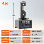 A80-AR2 LED Headlight Bulbs | D1S 12V D1S D2S D3S D4S D5S 50000Lm 6000K