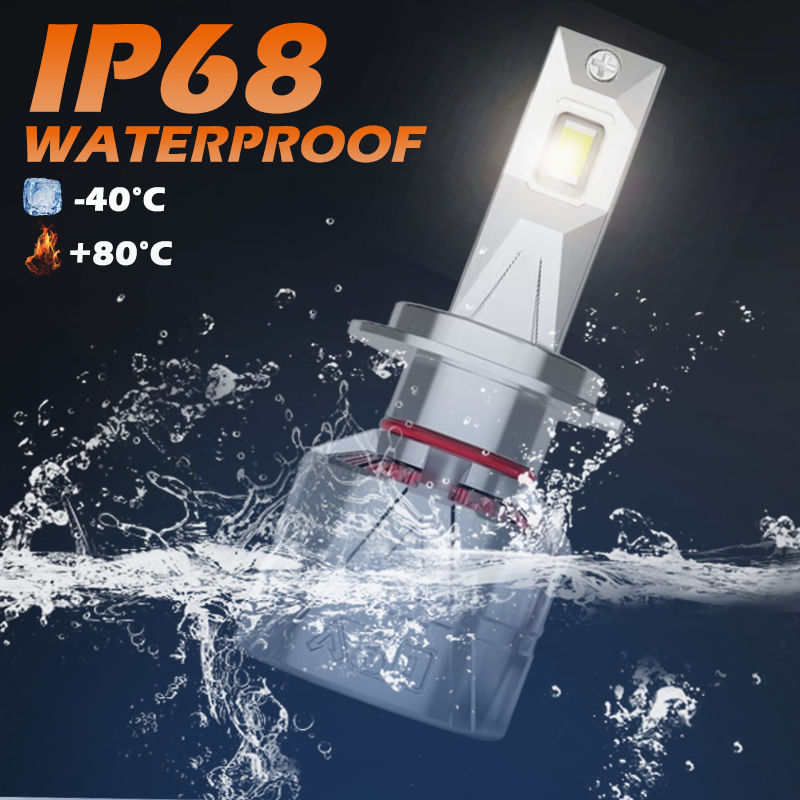 A80-A13 Car LED Headlight Bulbs |160W 12000LM 6000K H4 H7