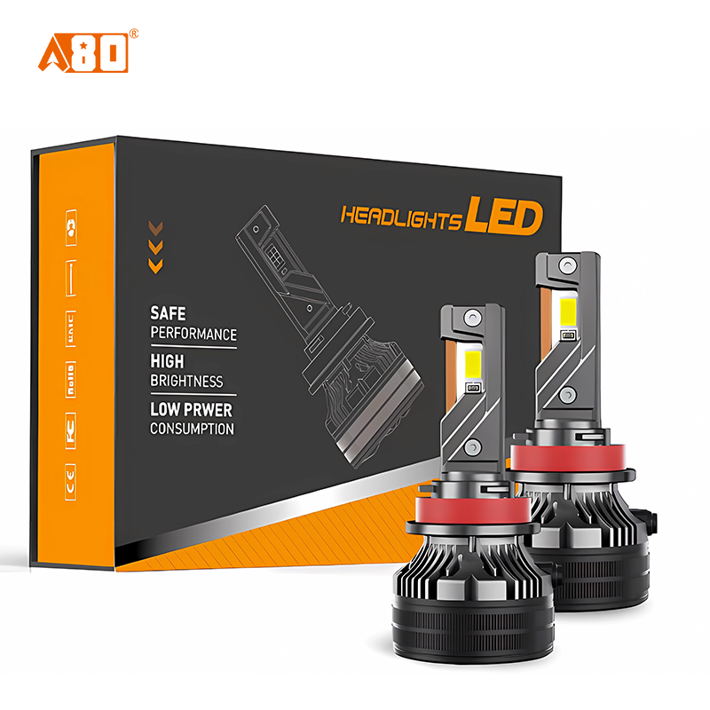 A80-Q7 Car LED Headlight Bulbs |17000LM180W H1 H4 H7 9005 9006