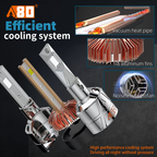 A80-A13 Car LED Headlight Bulbs |160W 12000LM 6000K H4 H7
