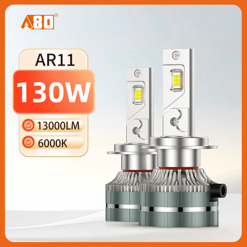 A80-AR11 LED Headlight Bulbs | High Low Beam 6000K White Dc12v 130W 13000Lm