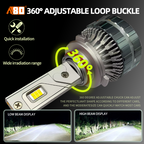 A80-AR11 LED Headlight Bulbs | High Low Beam 6000K White Dc12v 130W 13000Lm