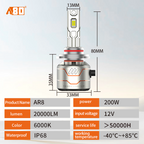 CANBUS-Ready Illumination Revolution Is Here - A80 AR8 Series LED Headlight Bulbs