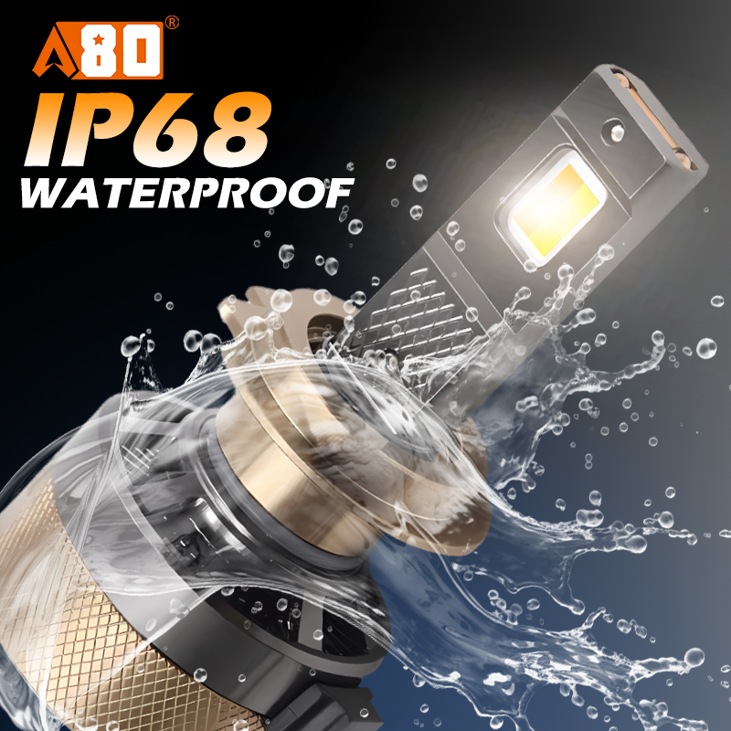 A80-K15 LED Headlight Bulbs | H4 H7 H8 H11 HB3 HB4 DC12V