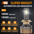 A80-K15 LED Headlight Bulbs | H4 H7 H8 H11 HB3 HB4 DC12V
