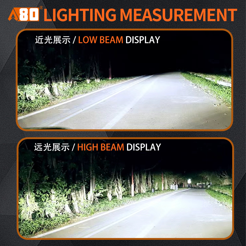 A80-Q7 Car LED Headlight Bulbs |17000LM180W H1 H4 H7 9005 9006