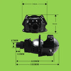 A80 3.0 Inch W40 Bi-LED Projector Headlight – 16000LM High Output · 110W Power · Sharp Cut-Off & All-Weather Ready