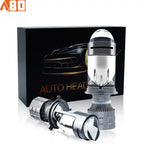 A80 A82 80W H4 Mini Bi-LED Projector Lens Headlight – 8,000LM, 6000K White, Hi/Lo Beam, IP68 Waterproof, Universal Retrofit