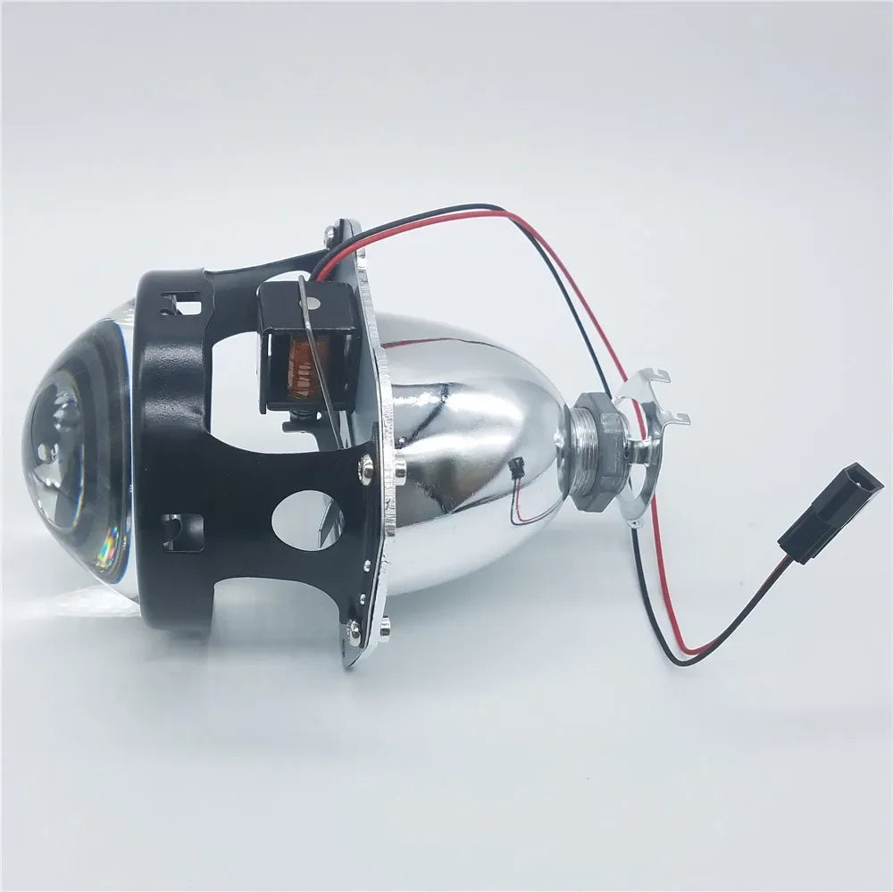 A80 2.5″ Mini Bi-Xenon Projector Lens – 55W HID H1, Aluminum Housing, High/Low Beam Retrofit, Universal 12V Fit