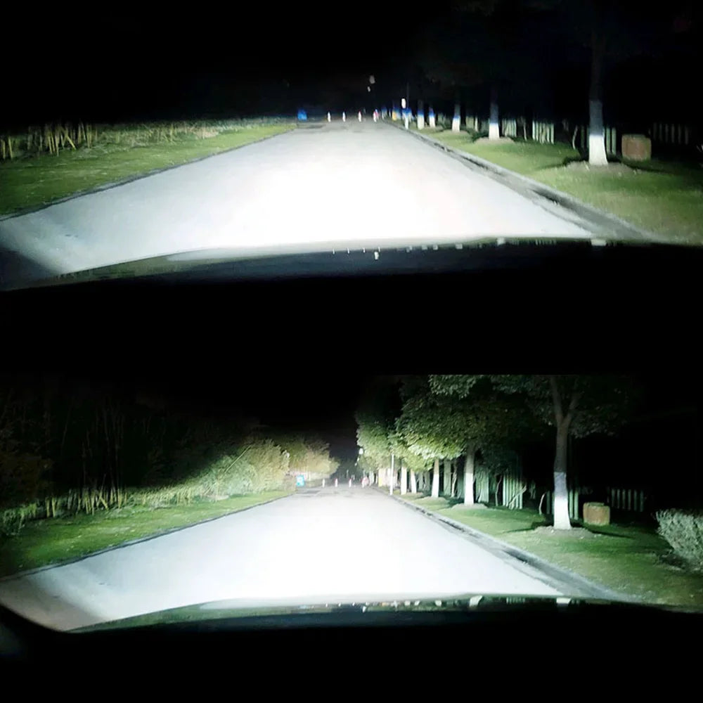 A80 2.5″ Mini Bi-Xenon Projector Lens – 55W HID H1, Aluminum Housing, High/Low Beam Retrofit, Universal 12V Fit