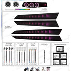 Car starry sky/magic lamp interior ambient light decorative lighting suitable for Mercedes-Benz C-Class w204 2010-2014