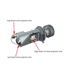 A80 M01K 100W Mini H4 Bi-LED Projector Lens – High/Low Beam Headlight Retrofit, Universal Car & Truck LED Conversion Kit