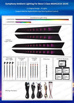 Car starry sky/magic lamp interior ambient light decorative lighting suitable for Mercedes-Benz C-Class w204 2010-2014