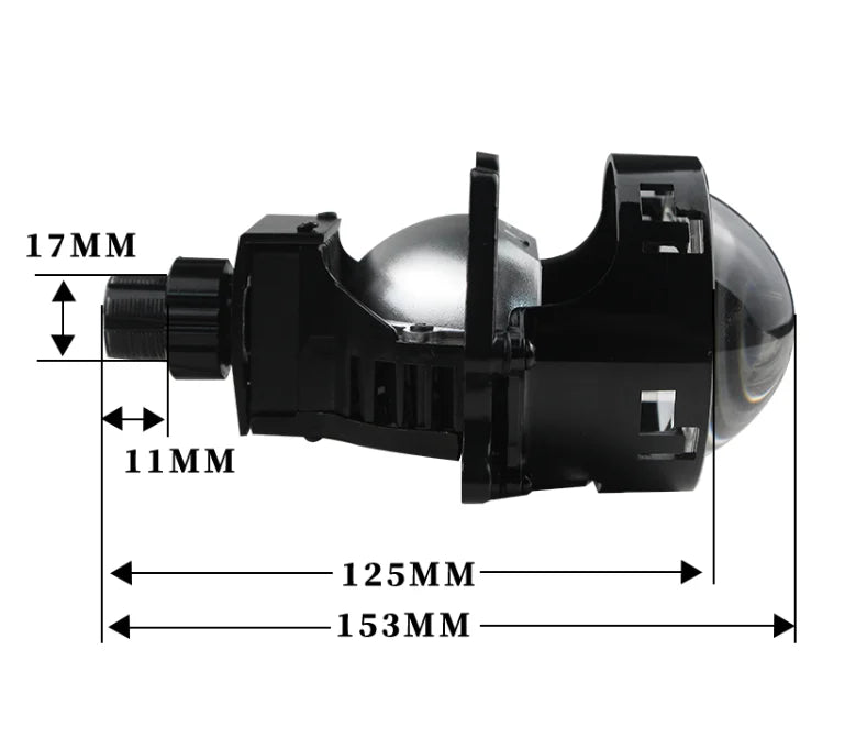 A80 3.0 Inch W40 Bi-LED Projector Headlight – 16000LM High Output · 110W Power · Sharp Cut-Off & All-Weather Ready