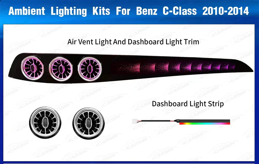 Car starry sky/magic lamp interior ambient light decorative lighting suitable for Mercedes-Benz C-Class w204 2010-2014