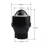 A80 F80 3.0-Inch Bi-LED Projector Lens Fog Light – 80W/Pair 13000LM Dual Beam Focused Cut-Off Car Retrofit Upgrade