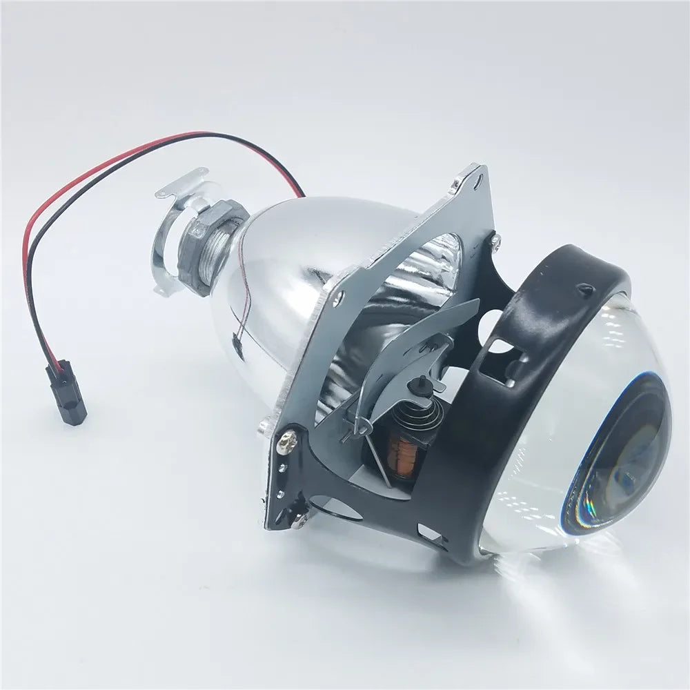 A80 2.5″ Mini Bi-Xenon Projector Lens – 55W HID H1, Aluminum Housing, High/Low Beam Retrofit, Universal 12V Fit